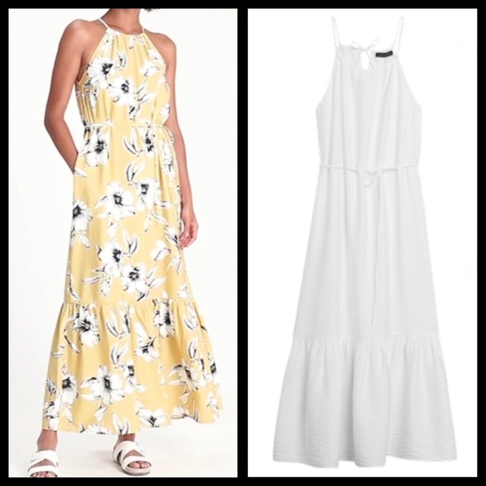 NWT Banana Republic Halter-Neck Style Maxi Dress